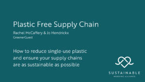 Remove single use plastic